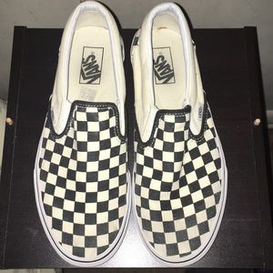 “Checkerboard” slip-on Vans